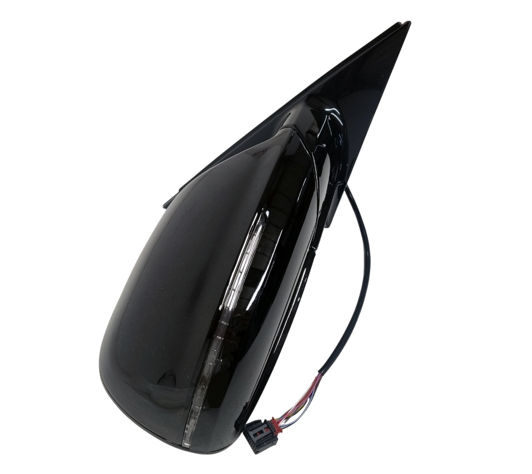 Audi Q5 8R 2008-2016 правое зеркало 9 pin черное глянец ножка