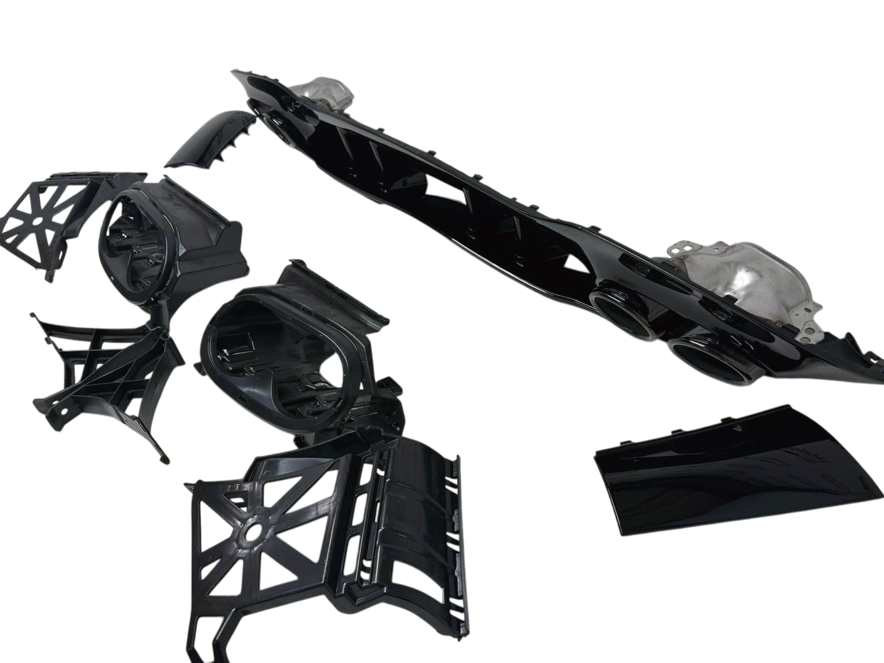 Mercedes W177 дорестайлинг диффузор заднего бампера AMG A45