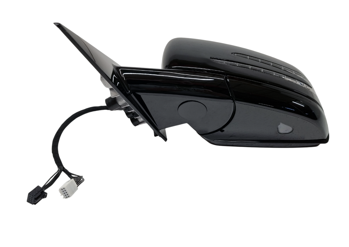 Mercedes C207 зеркало левое 17 Pin черный глянец