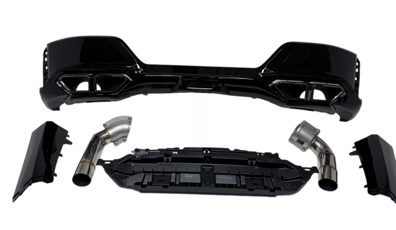 BMW G70 диффузор с насадками