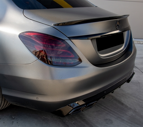 Mercedes W205 диффузор AMG C63 в обычный бампер