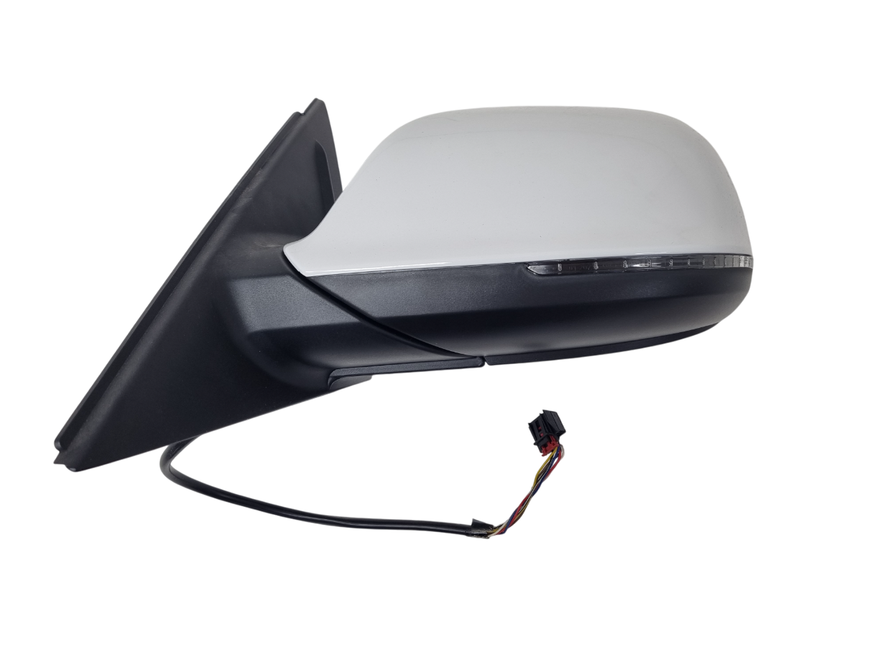 Audi Q5 8R 2008-2017 левое белое зеркало 6 Pin матовая ножка