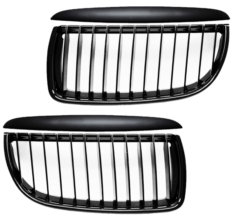 BMW E90 дорестайлинг решетки радиатора матовые
