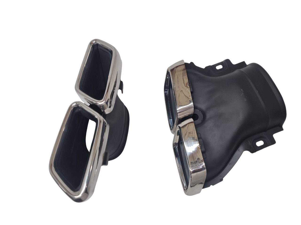 Mercedes W205 W213 дорестайлинг насадки AMG 63 хром