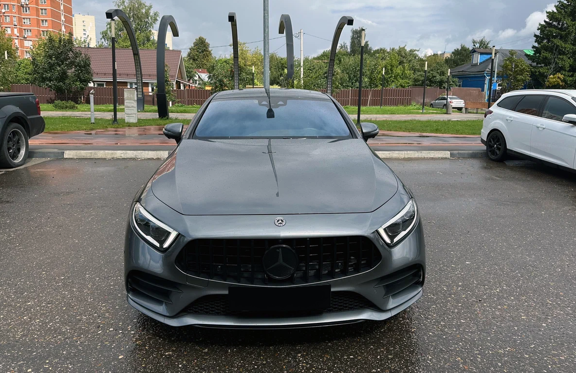 Mercedes CLS C257 дорестайлинг решетка GT черная