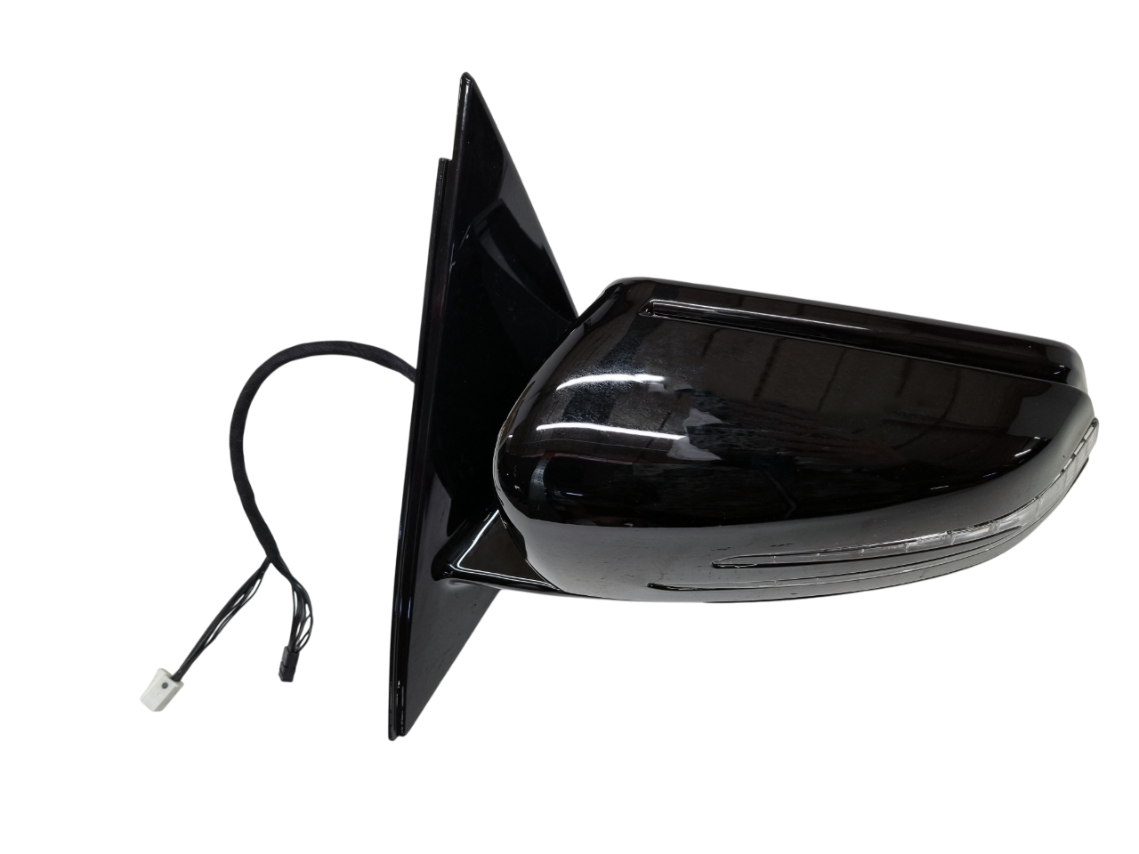 Mercedes W212 левое зеркало 17 Pin черный глянец