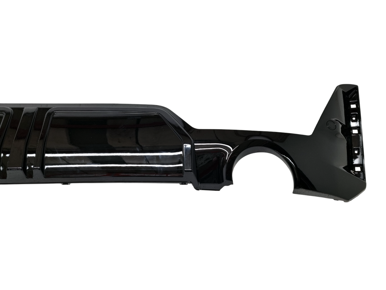 BMW G20 рестайлинг диффузор черный глянец 1+1