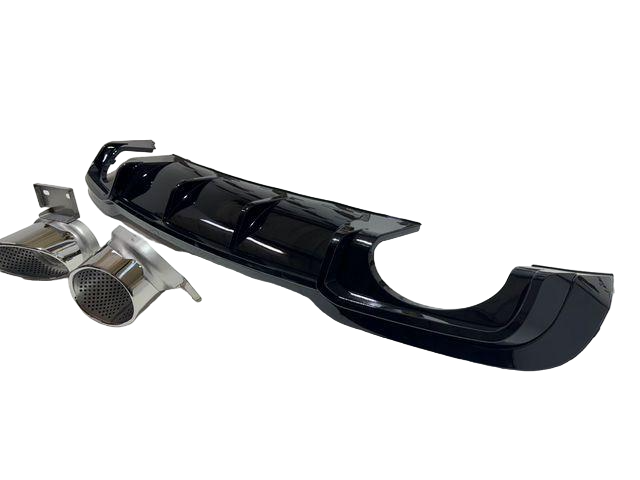 Audi A3 8V рестайлинг диффузор RS3 с насадками в седан S-Line