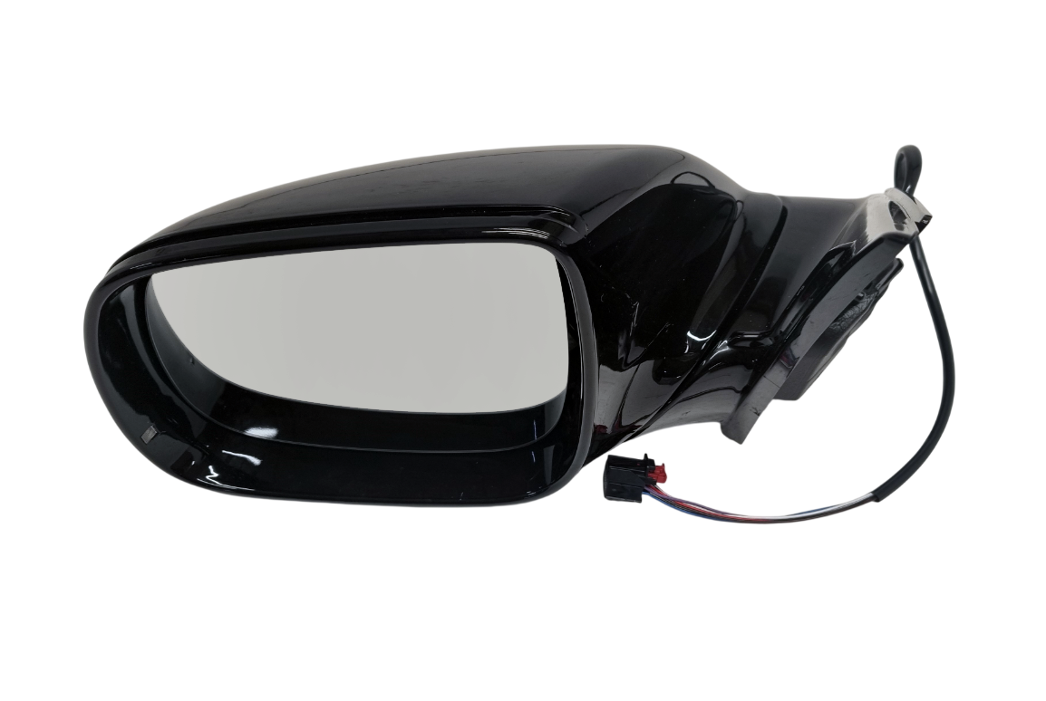 Audi Q5 8R 2008-2016 левое зеркало 6 pin черное глянец ножка