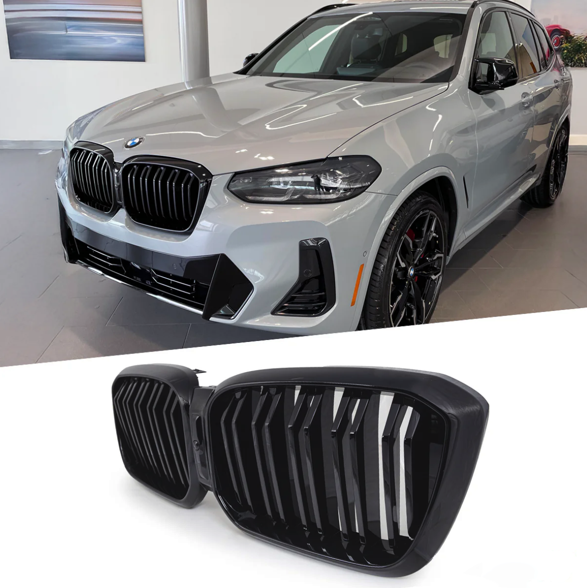 BMW X3 G01 рестайлинг решетка радиатора М стиль