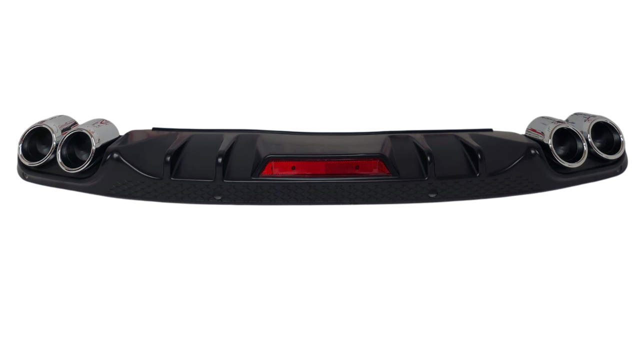 Skoda Octavia A7 дорестайлинг диффузор RS с насадками