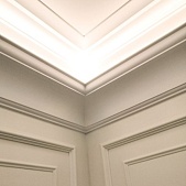 Карнизы из гипса с подсветкой