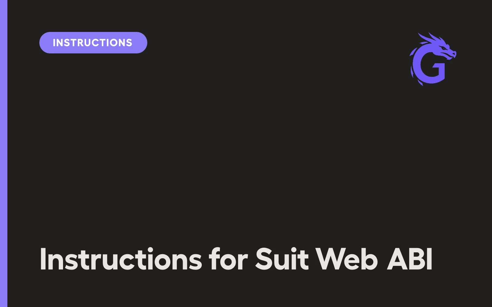 Instructions for Suit Web ABI