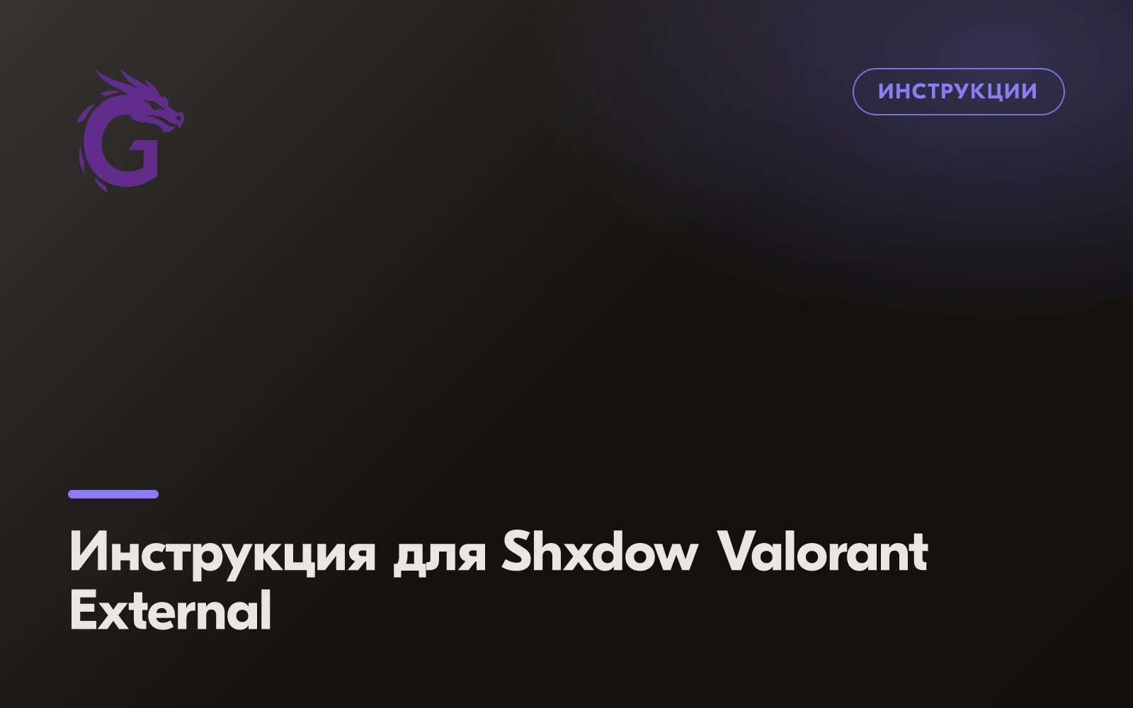 Инструкция для Shxdow Valorant External