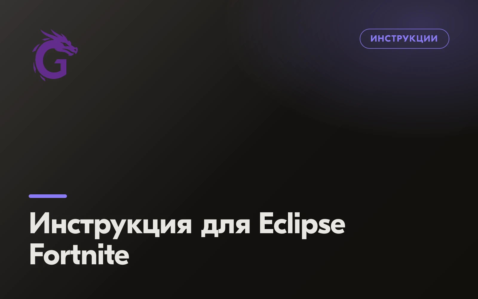 Инструкция для Eclipse Fortnite