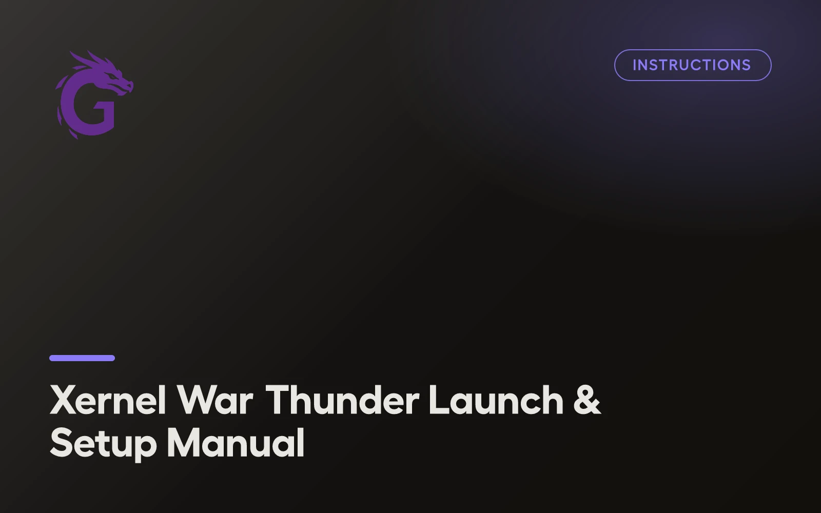 Xernel War Thunder Launch & Setup Manual