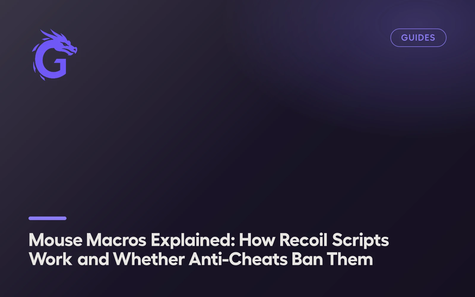 Mouse Macros Explained: How Recoil Scripts Work and Whether Anti-Cheats Ban Them