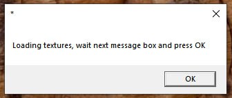 Click "OK" and wait for another messagebox.