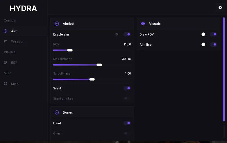 Чит Hydra для Rust
