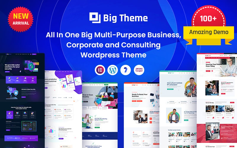 BigTheme — многоцелевая бизнес-тема Elementor WordPress