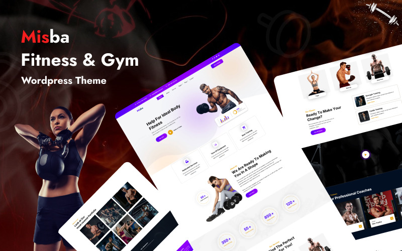 Misba — WordPress тема для фитнеса и спортзала