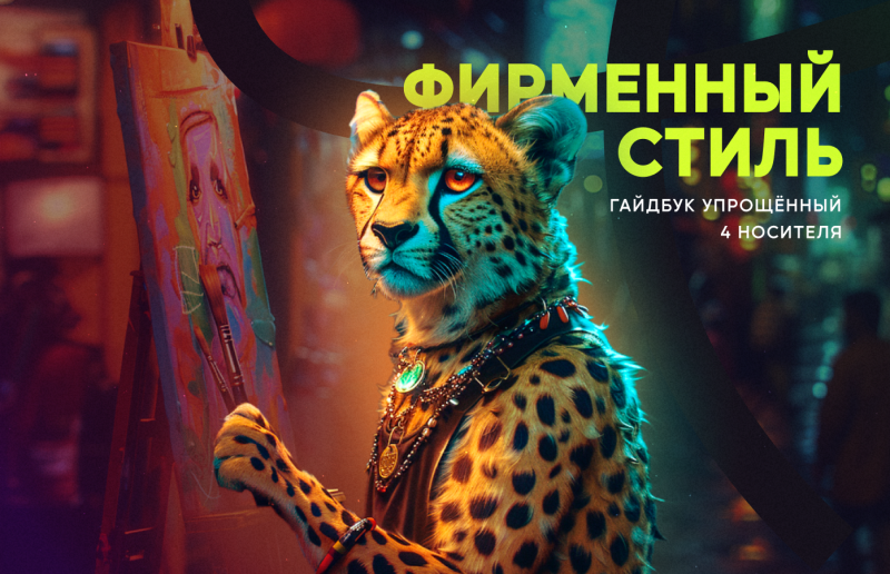 Фирменный стиль, гайдбук упрощённый (4 носителя)