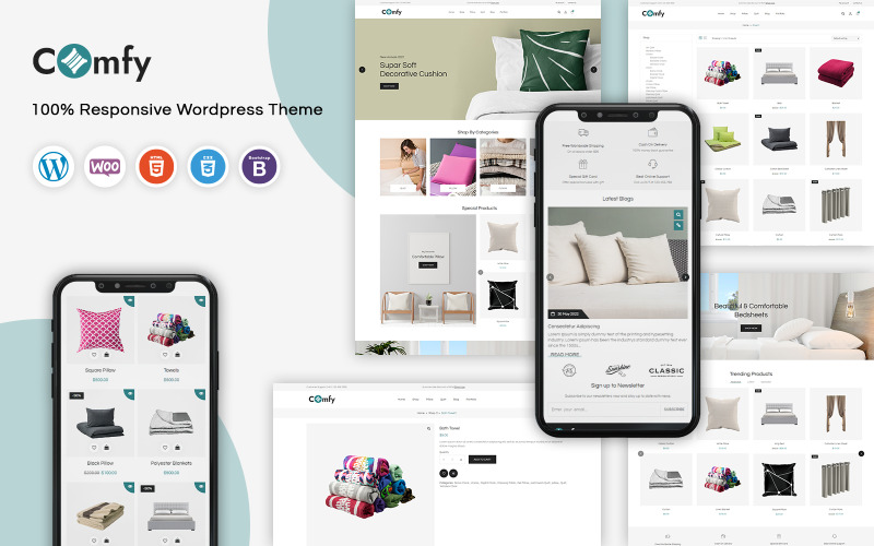 Comfy — адаптивный шаблон WooCommerce