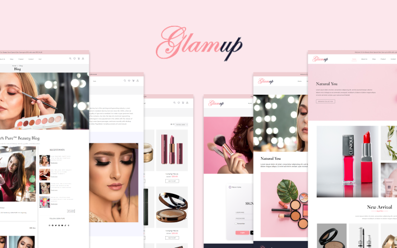 Адаптивный шаблон Glamup HTML5