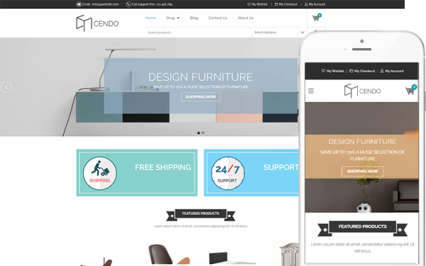 Cendo - тема для мебельного магазина WooCommerce Theme
