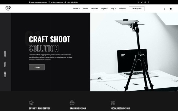 Мария – HTML5-шаблон креативного портфолио