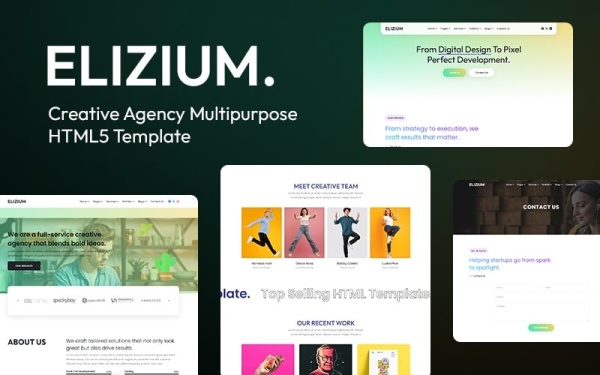 Elizium - Креативный бизнес и инновационный HTML5-