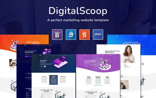 DigitalScoop — Маркетинговый HTML5-