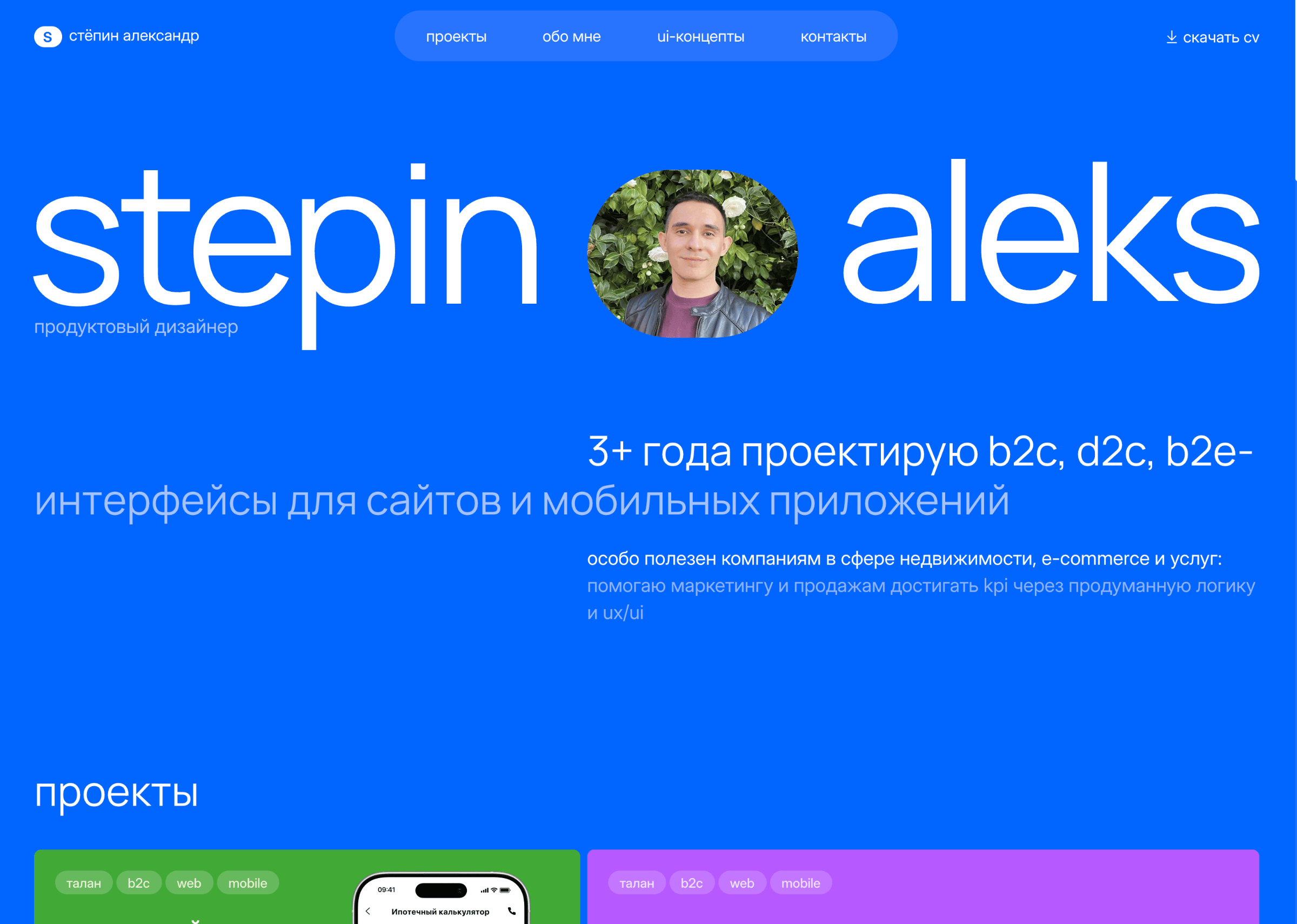 Alexander Stepin portfolio preview