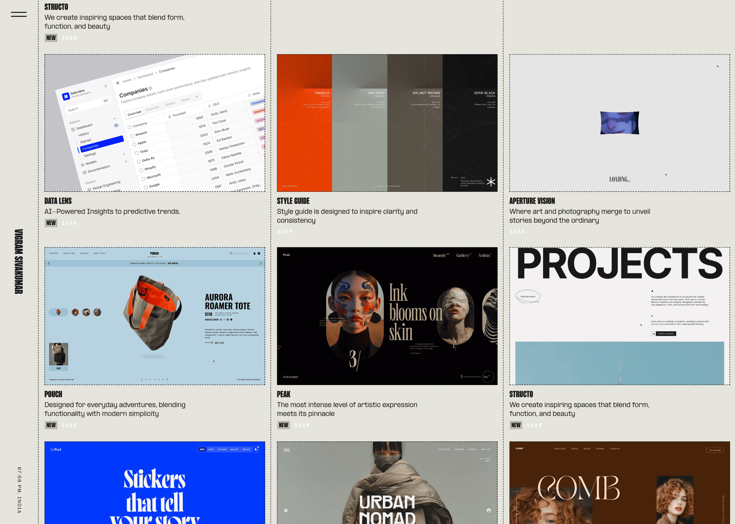 Vigram Sivakumar portfolio preview