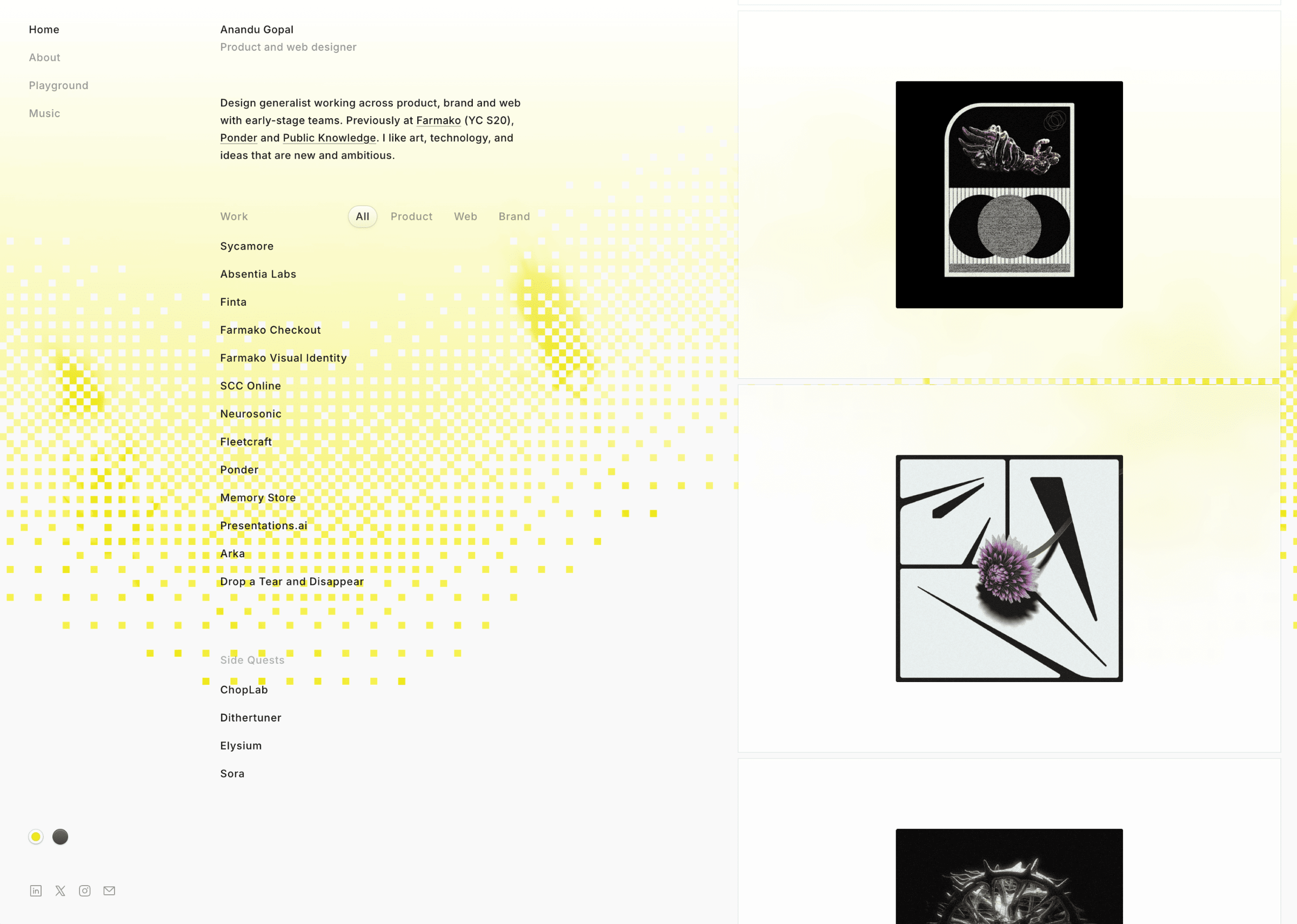 Anandu Gopal portfolio preview