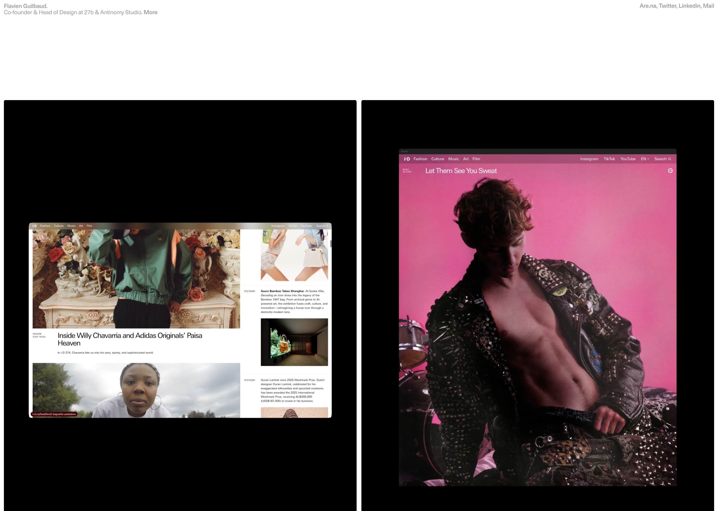 Flavien Guilbaud portfolio preview