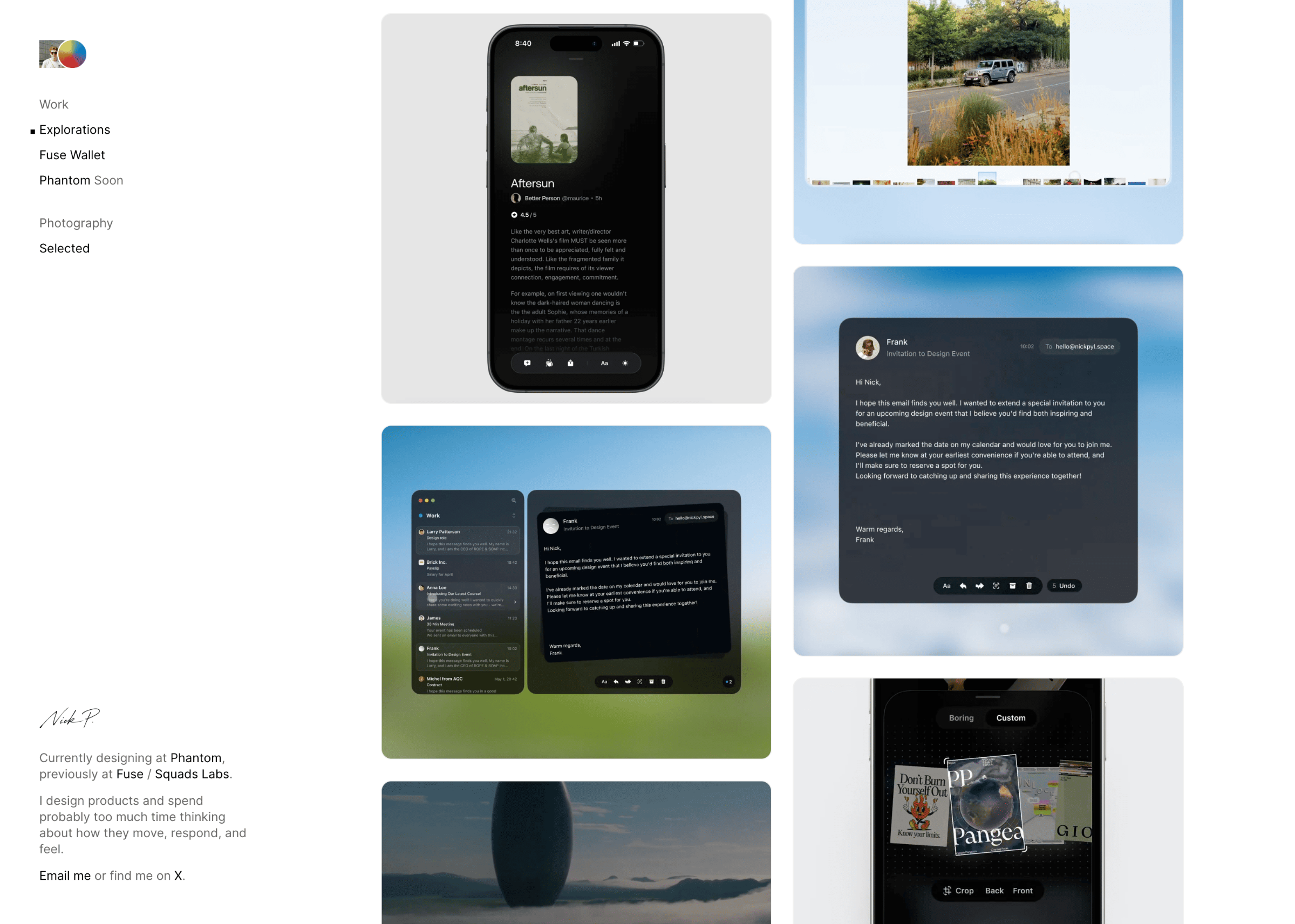 Nick Pyl portfolio preview