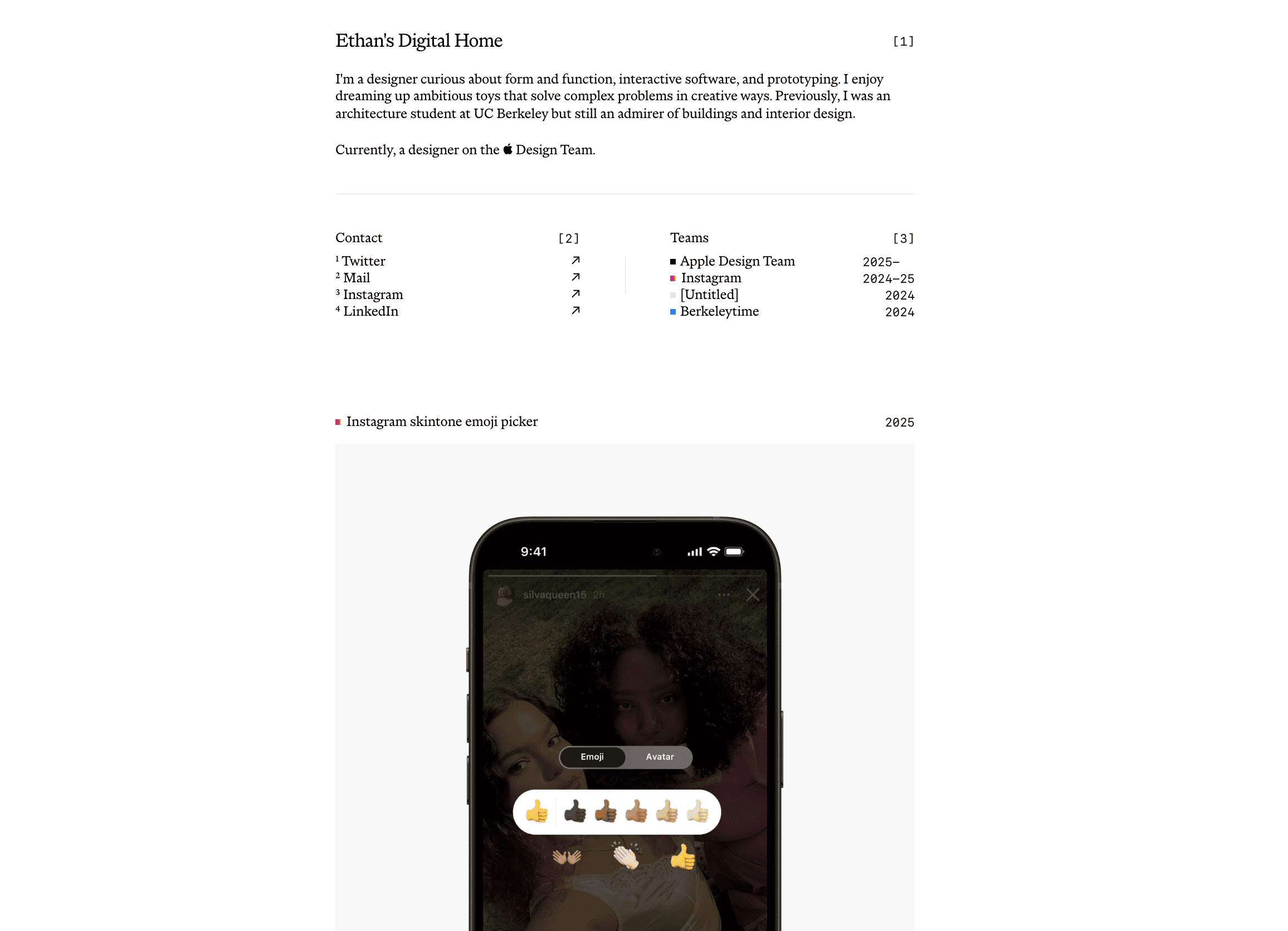 Ethan Chng portfolio preview