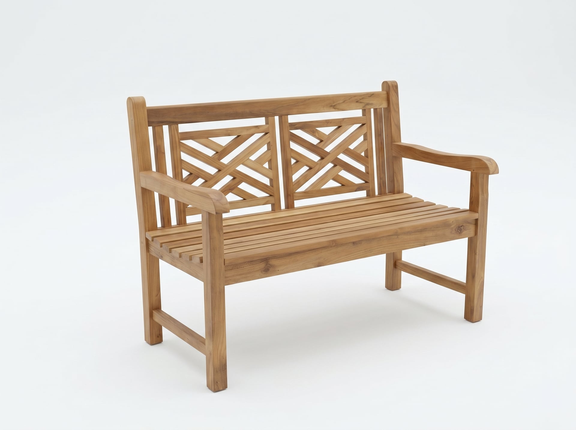 Скамейка для сада Lattice back two seat bench