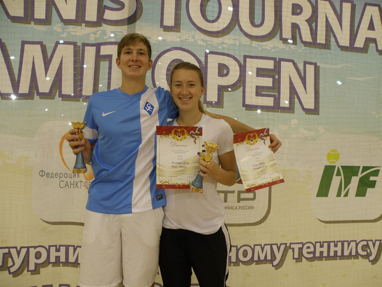 Результаты Международного турнира по пляжному теннису ITFG3 Dinamit Open 2014 — фото 4