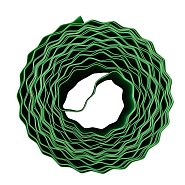 Бордюрная лента Комфорт, 15 см x 9 м, 0,6 мм, зеленая