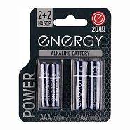 Батарейка Energy Power LR6+LR03/4B, типоразмер АА+ААА, 4шт