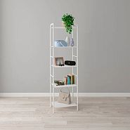 Стеллаж ЗМИ Валенсия 15, 5 полок, 45,5 x 30 x 155,5 см, белый