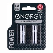 Батарейка Energy Power LR03/2B, типоразмер ААА, 2 шт