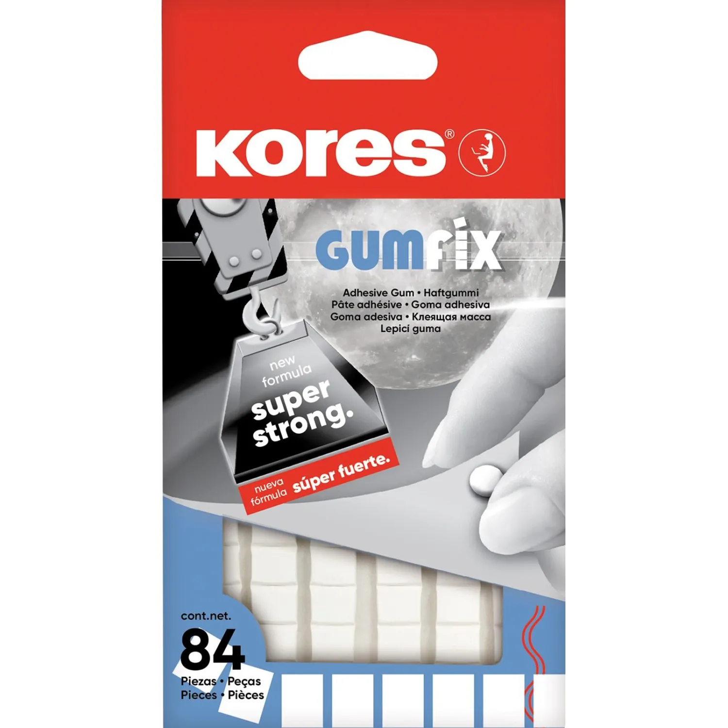 Клеевые подушечки масса KORES Gum Fix удаляемая 84 шт/уп 31600