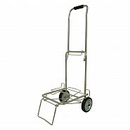 Тележка хозяйственная Рыжий кот 39 x 32,5 x 101 см (70 кг) хромированная, металлические колеса