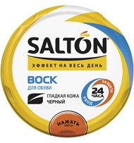 SALTON 75мл Воск для обуви с норковым маслом Черный, банка