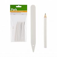 Таблички садовые Park, с карандашом, 12 x 1,3 см, 25 шт
