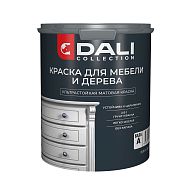 Краска для дерева и мебели Dali Collection, акриловая, база A, белая, 0,85 л