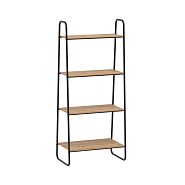 Стеллаж ЗМИ Скандинавия 24, 4 полки, 65 x 38,5 x 147 см, черный